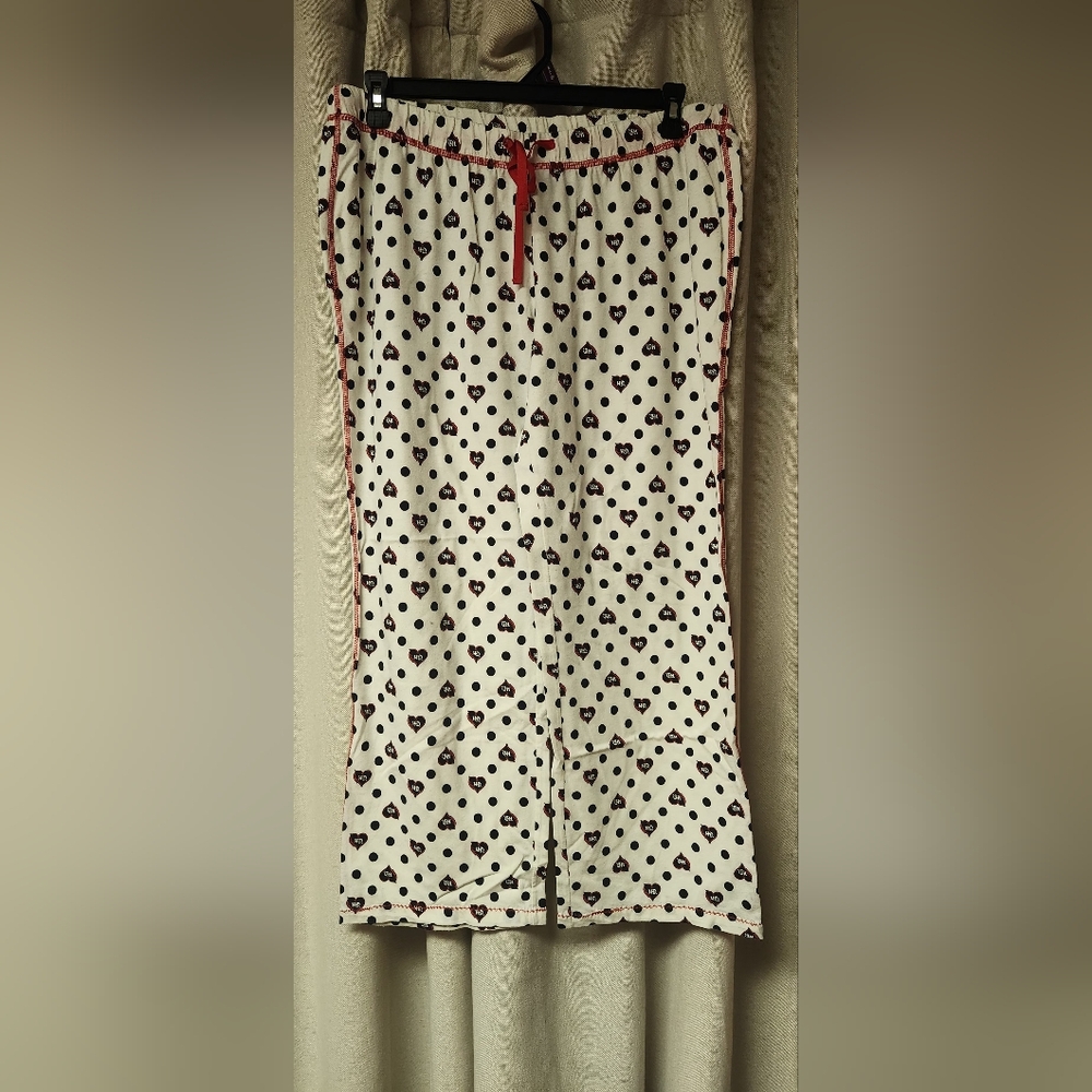 Harley-Davidson Black and White Polka Dot Pajama Pants